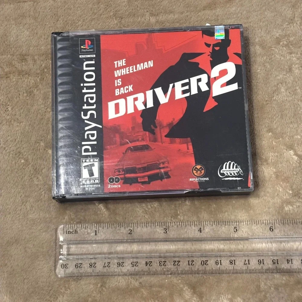 Driver 2 PS1 PlayStation Game Complete 2 Disc Set Tested Working